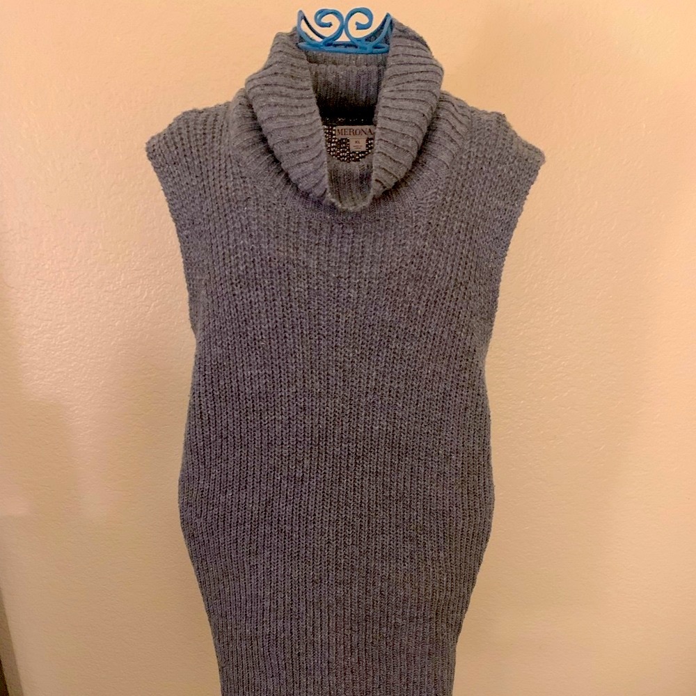 Gray Turtleneck Sweater Dress. Merona